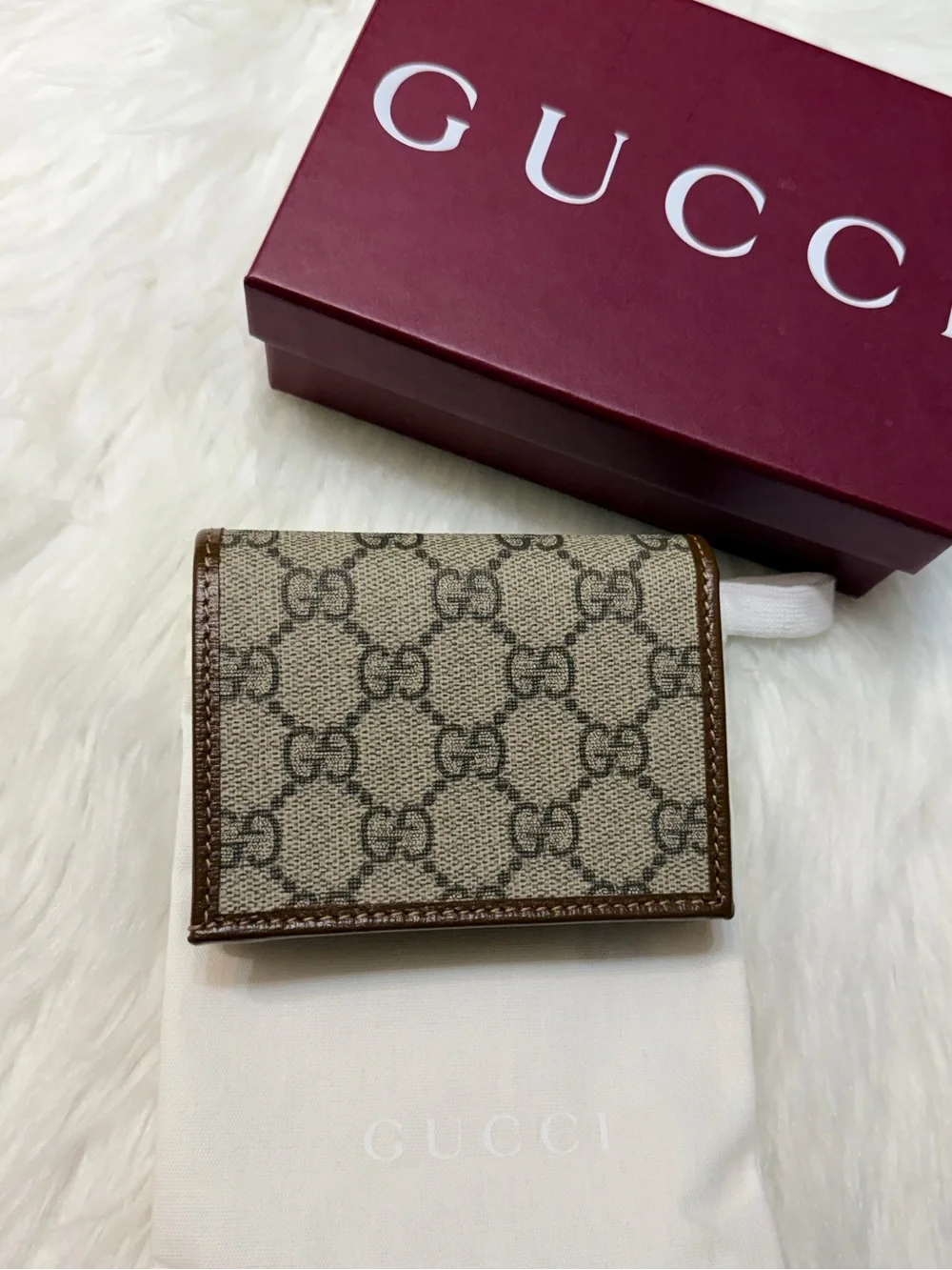 NEW✨Gucci GG Supreme Canvas Horsebit Bifold Wallet - Picture 2 of 14